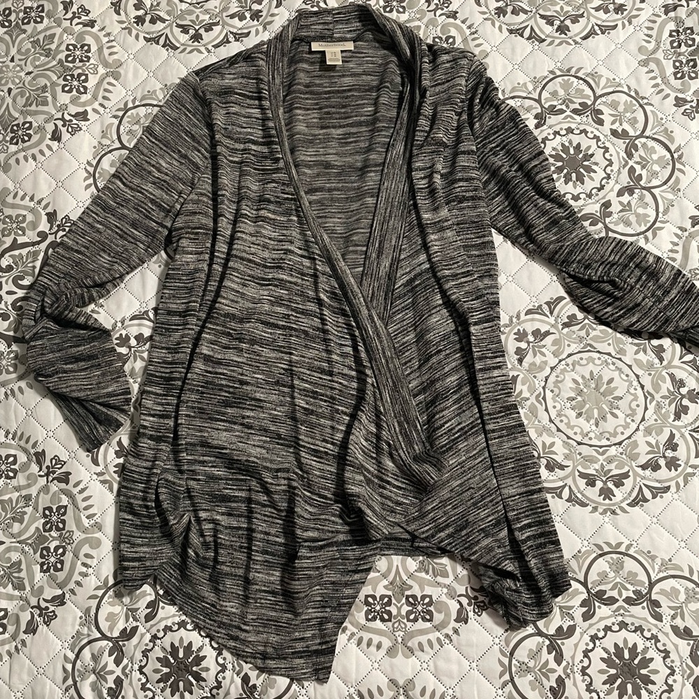 Motherhood Maternity size medium grey tone cardigan